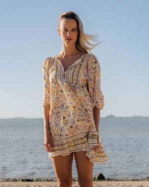 Ambers Mini Dress - Whitecap