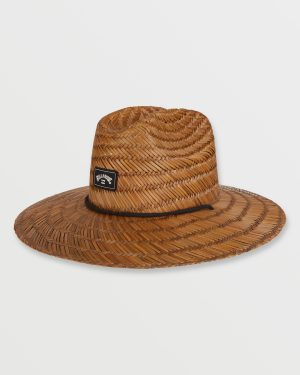 Tides Straw Lifeguard Hat - Brown